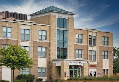 McCarthy Hall Picture with a sunny sky