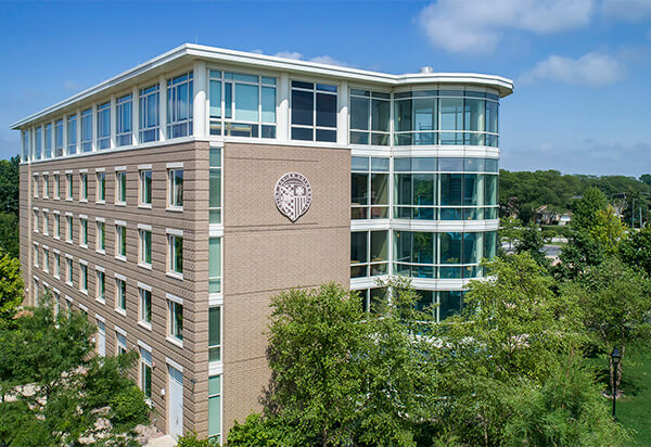 Aerial view of O'Brien Hall