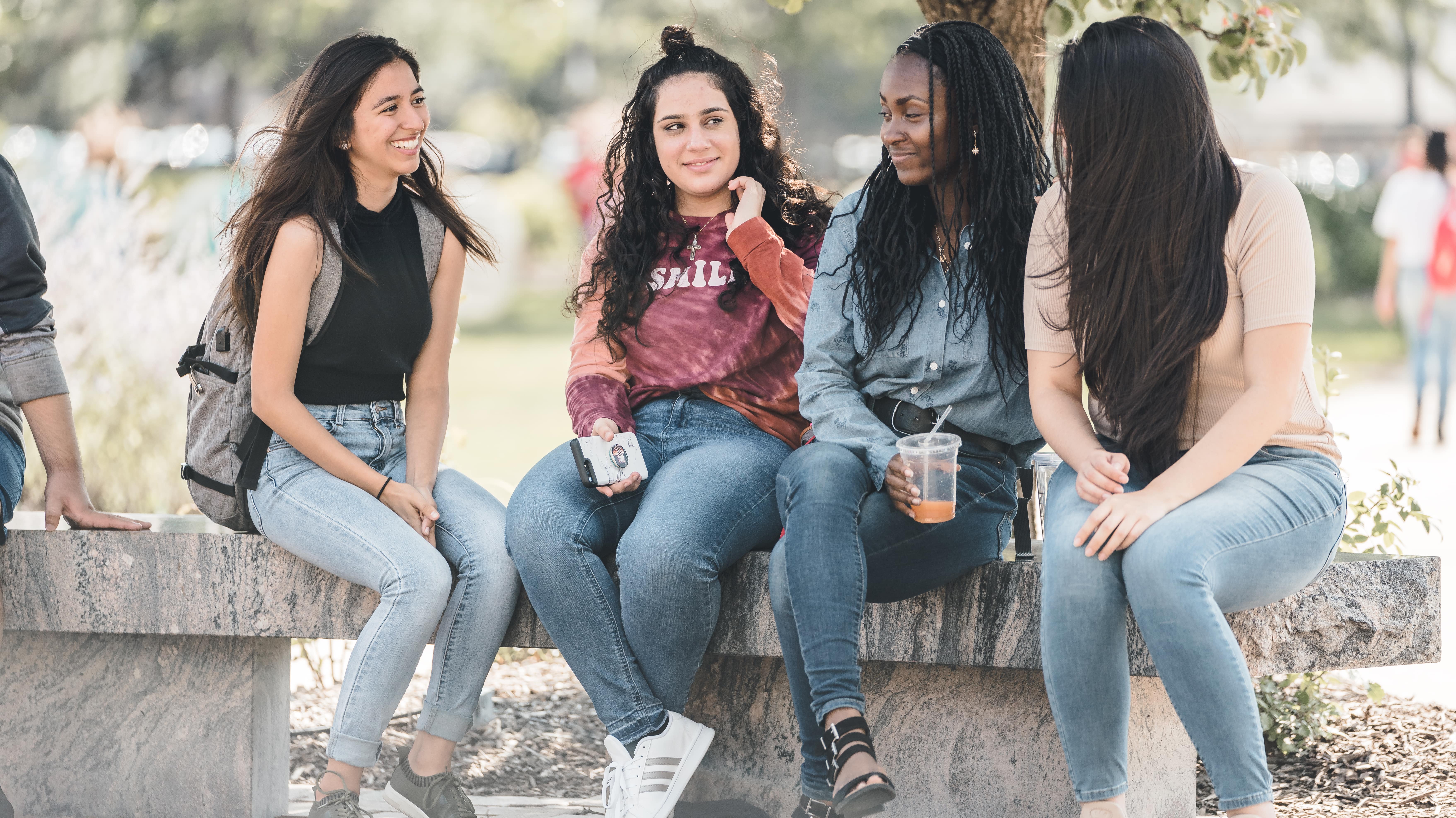 group of students sitting