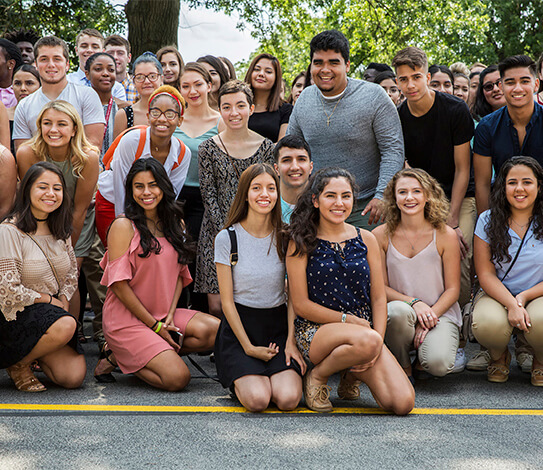 Group of students at Cougar Trax