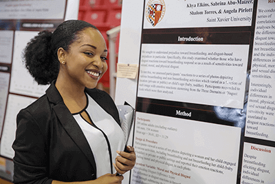 Student at the Research Expo