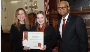 SXU Student Nancy Lesnicki as Student Laureate Inductee
