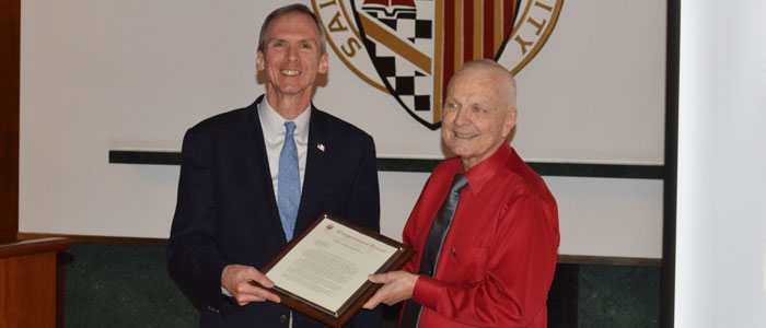 Coach Hallberg and Congressman Lipinski