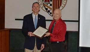 Coach Hallberg and Congressman Lipinski