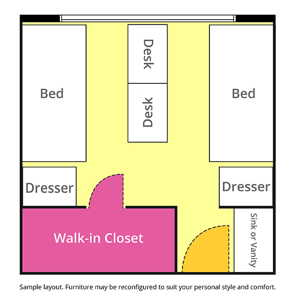 First Year Dorm Room Layout